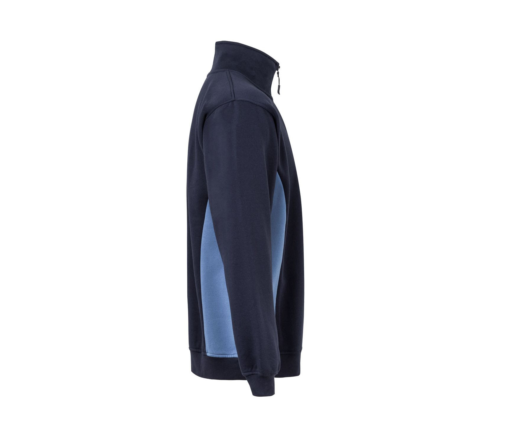 SWEAT BICOLORE COL ZIPPÉ