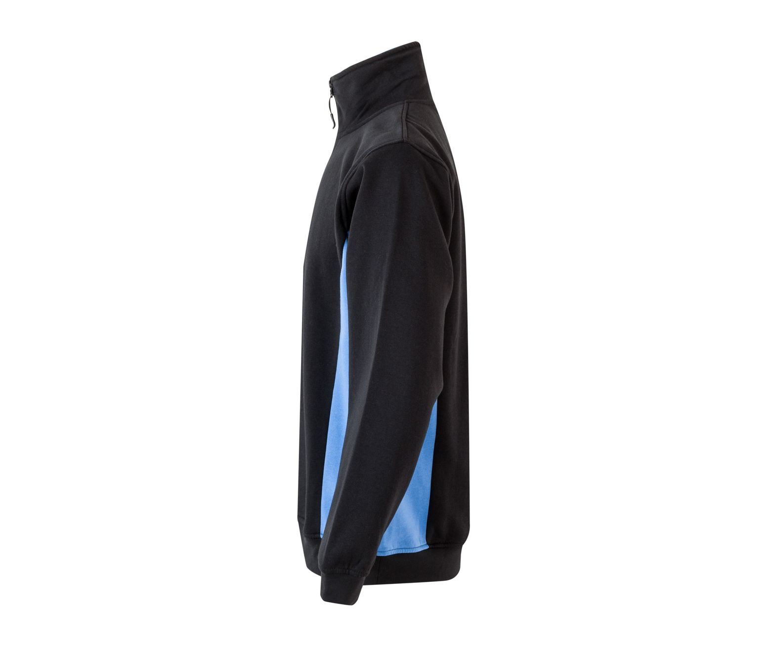 SWEAT BICOLORE COL ZIPPÉ