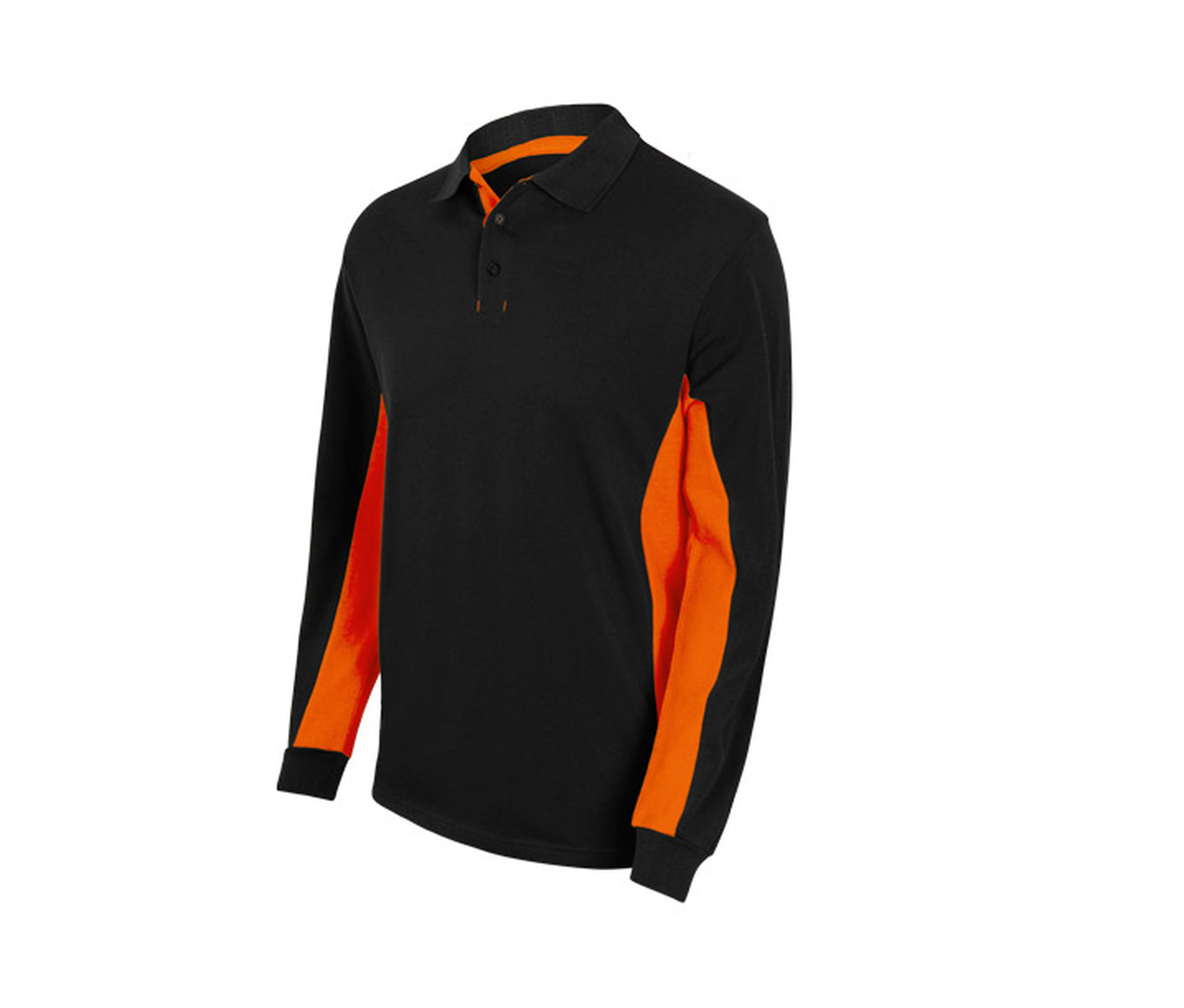 POLO BICOLORE MANCHES LONGUES