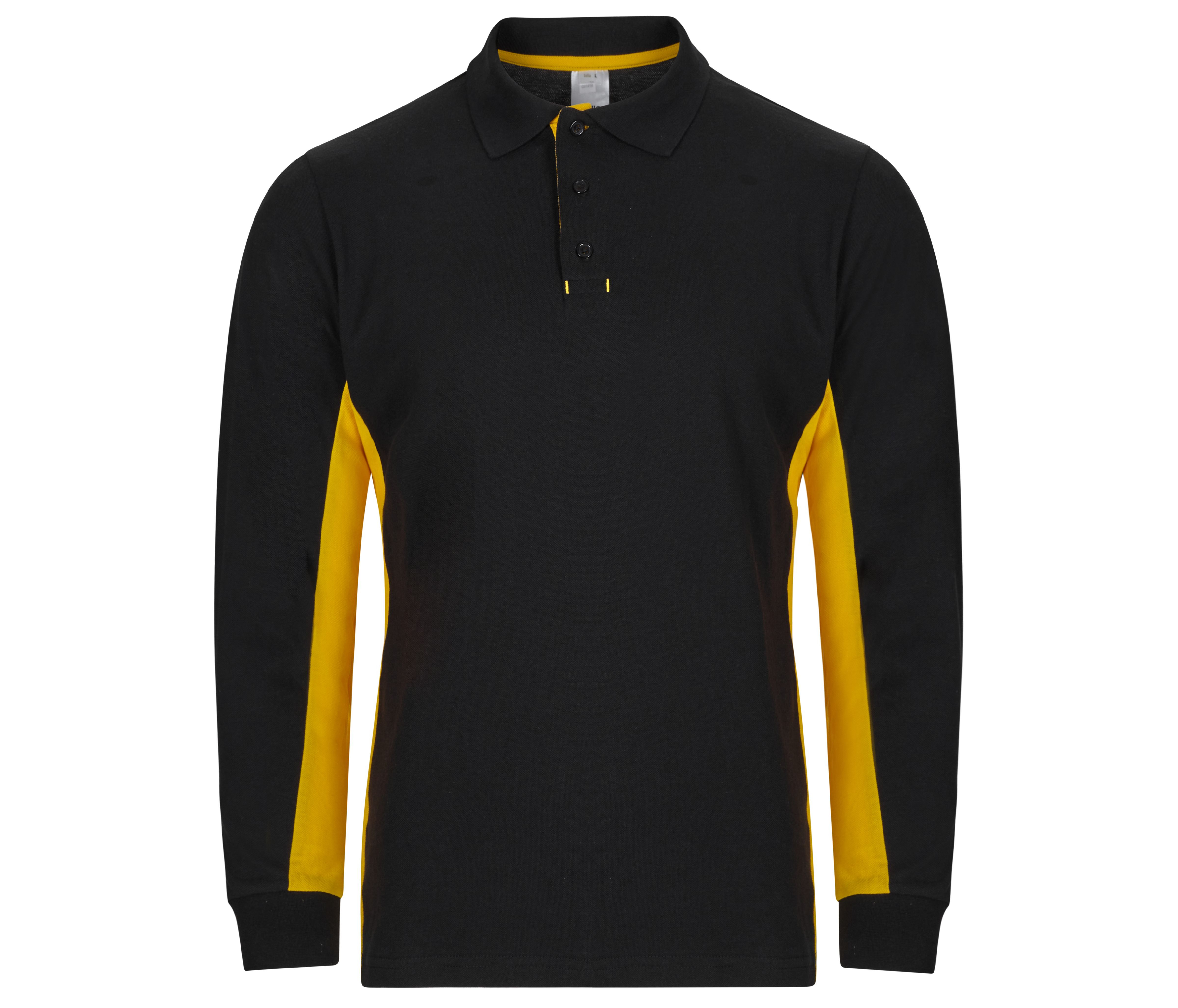 POLO BICOLORE MANCHES LONGUES