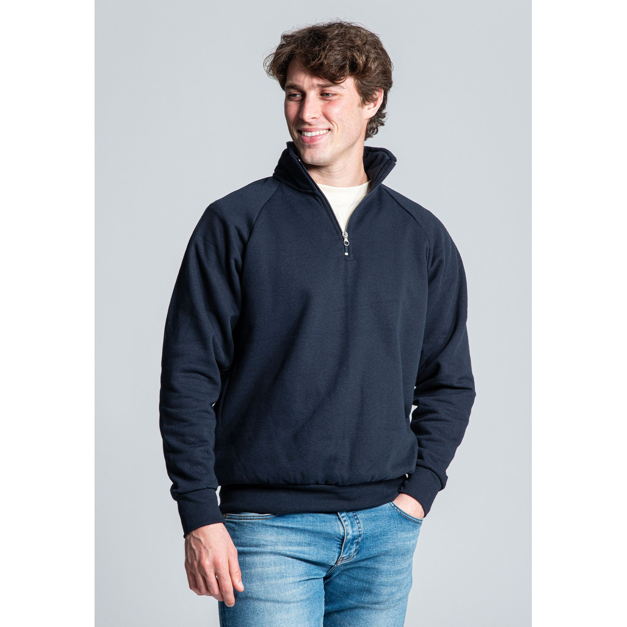 SWEAT ZIP NECK