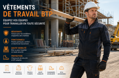 Vêtements de travail BTP : équipez vos équipes pour chaque chantier