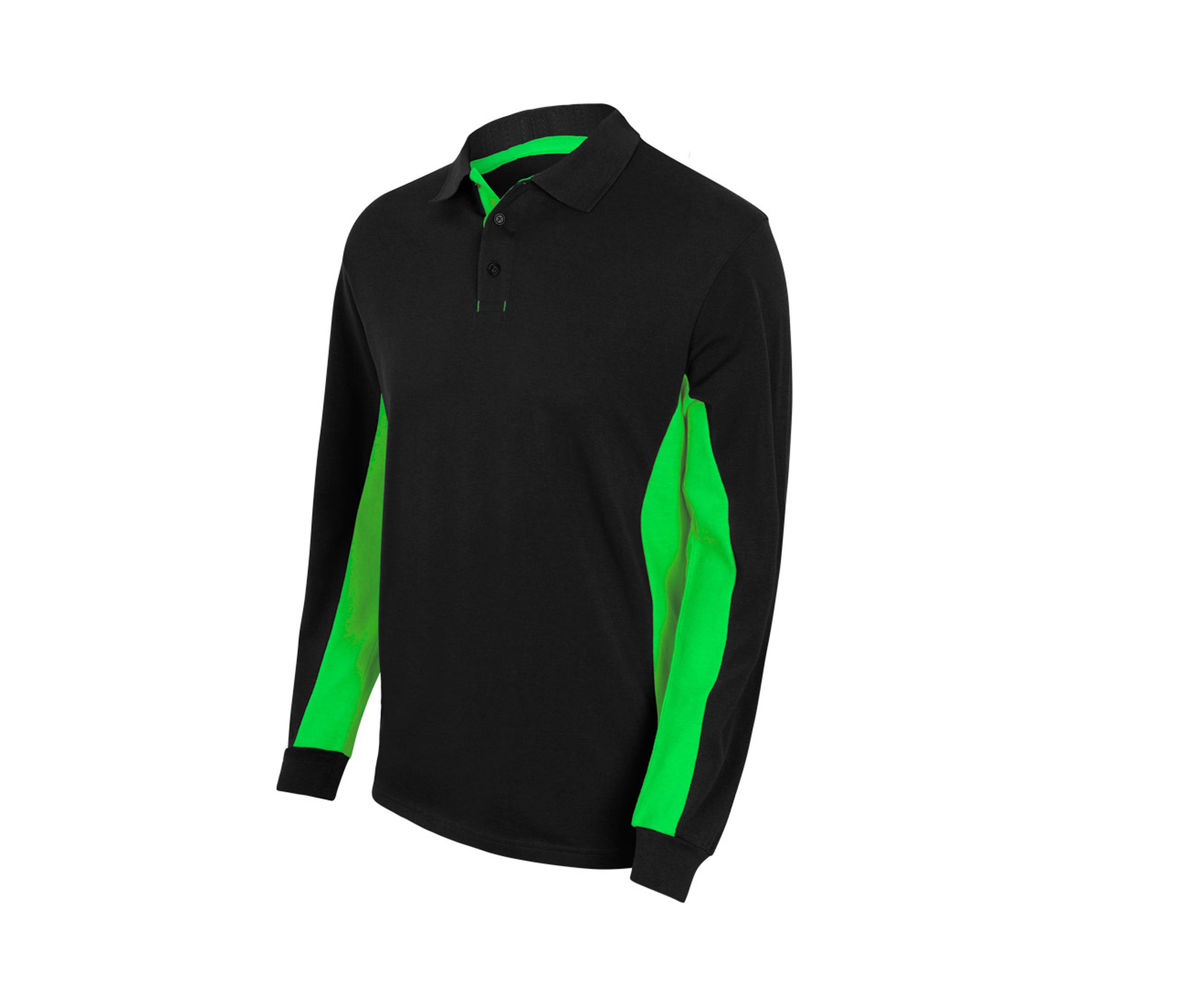 POLO BICOLORE MANCHES LONGUES