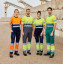 PANTALON STRETCH BICOLORE MULTIPOCHES