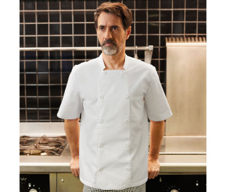 VESTE DE CUISINIER MANCHES COURTES